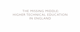 Latest Gatsby report shows that England is distinctive in its lack of higher technical education